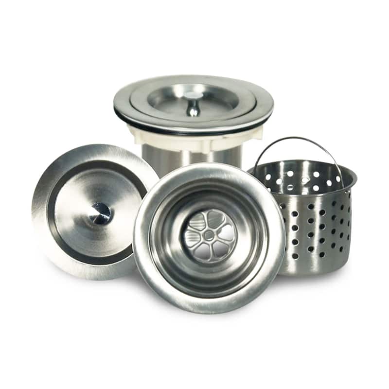 Stainless Steel Single Bowl Apron Farmhouse Kitchen Sink with Grid & Drain