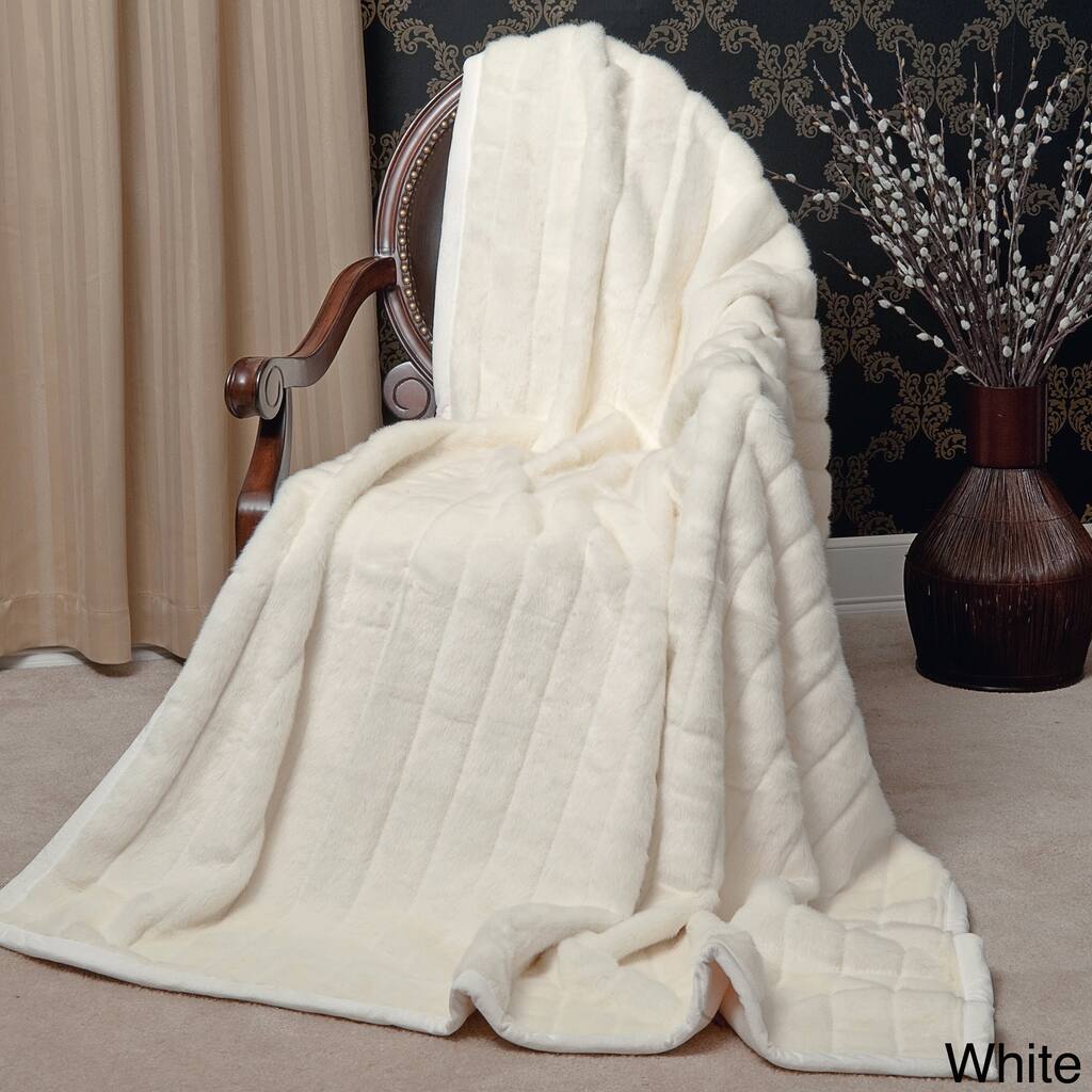 Aurora Home Mink Faux Fur Throw