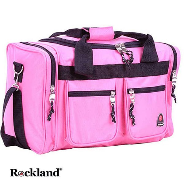 pink carry on duffel bag