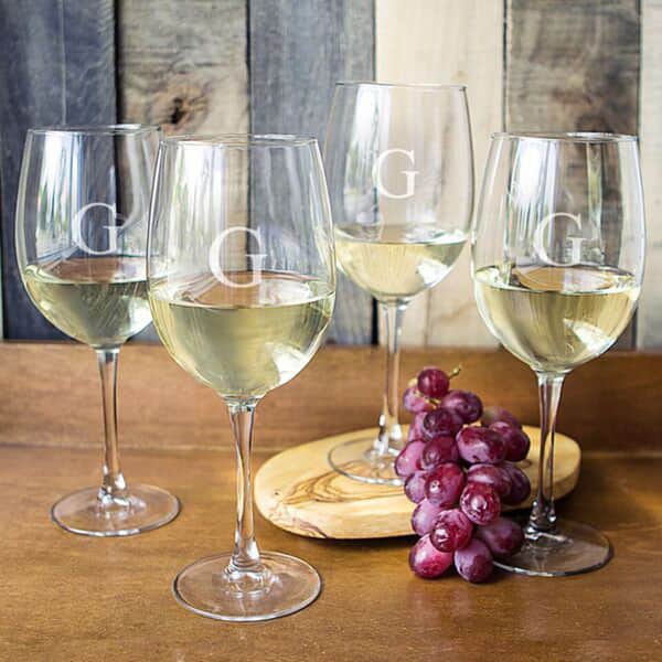 Lenox Tuscany Personalized Crystal Stemless Wine Glass, Pair