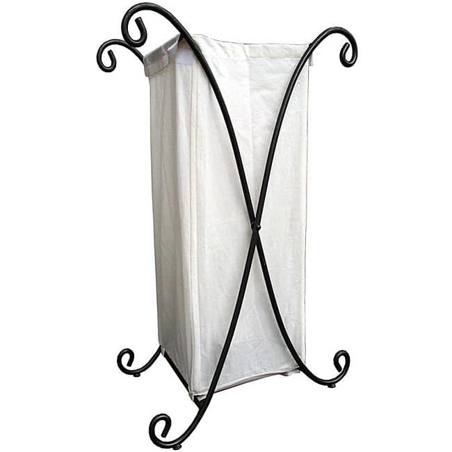 Pewter Hamper with Canvas Lining