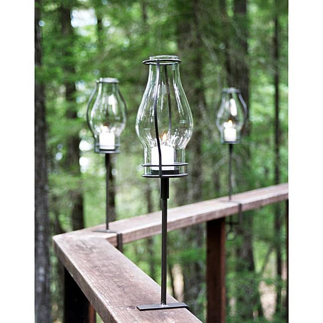 Pewter Love Bracket Torches (Set of 2)