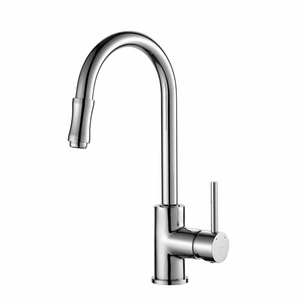 Kraus KPF-1622 1-Handle 2-Function Sprayhead Pull Down Kitchen Faucet in Chrome finish