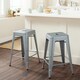 I Love Living 24-inch Metal Counter Stools (Set of 2) - Thumbnail 0