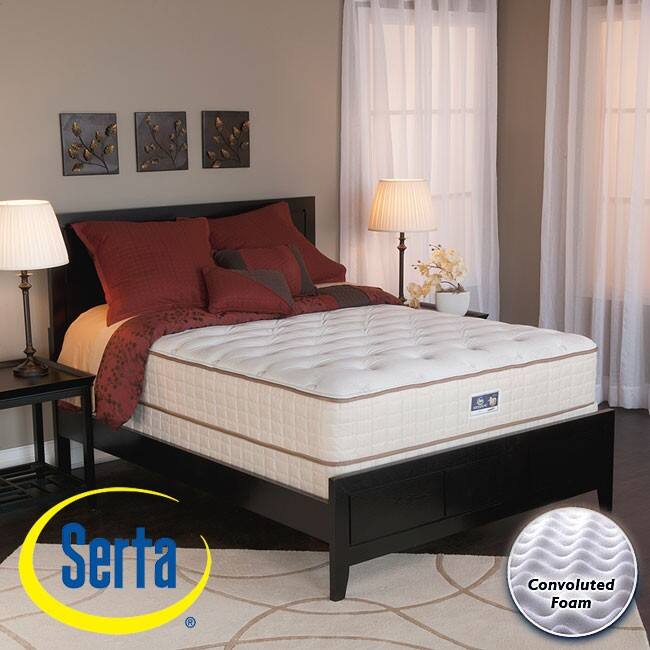 Serta Alleene Plush Queen-size Mattress and Box Spring Set