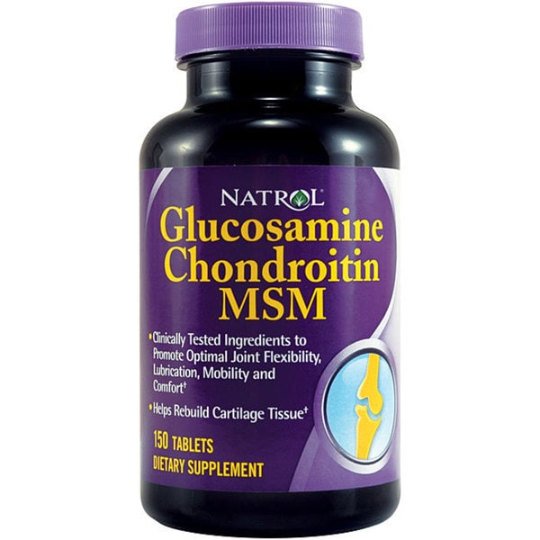 Shop Natrol Glucosamine 500 mg Chondroitin 400 mg MSM 83 mg (150 Count