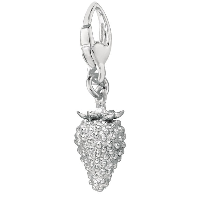 Sterling Silver Strawberry Charm