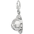 Sterling Silver Fireman Hat Charm