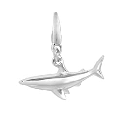 sterling silver shark charm