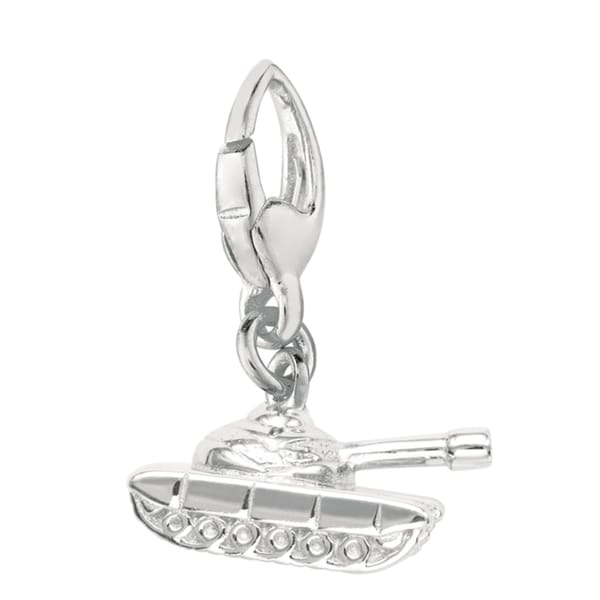 Sterling Silver Tank Charm Silver Charms