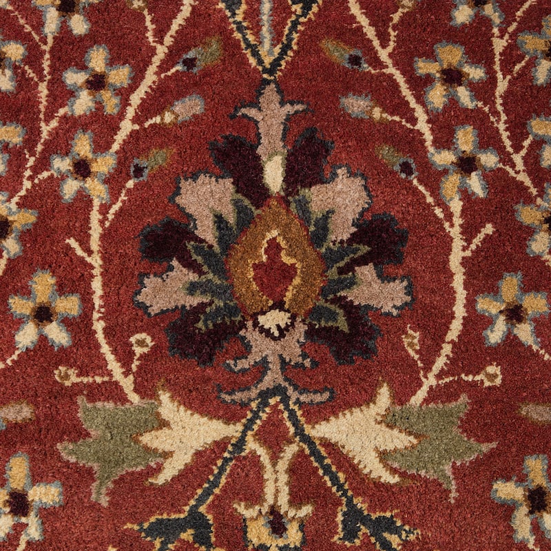 Home Decor Rust Hand-Tufted Wool Morris Rug by EORC Luxurious and Elegant Area Rug for Adding Warmth and Timeless Charm to You