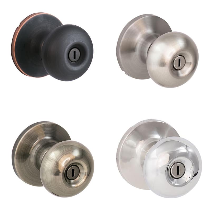 Sure-Loc Mushroom-shaped Privacy Door Knob (2 Complete Sets)