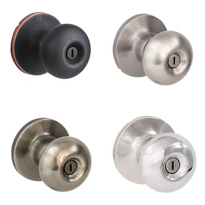 Sure-Loc Mushroom-shaped Privacy Door Knob (2 Complete Sets)
