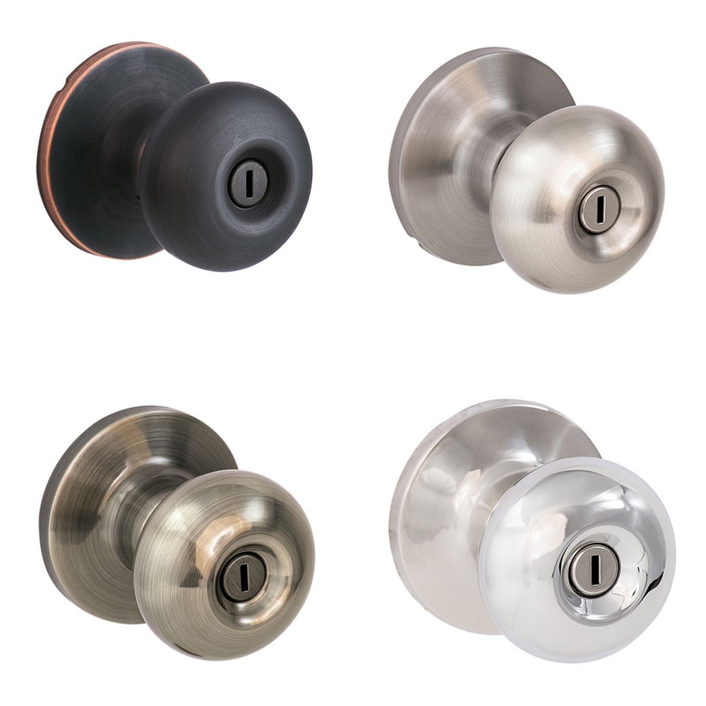 Sure-Loc Mushroom-shaped Privacy Door Knob (2 Complete Sets)