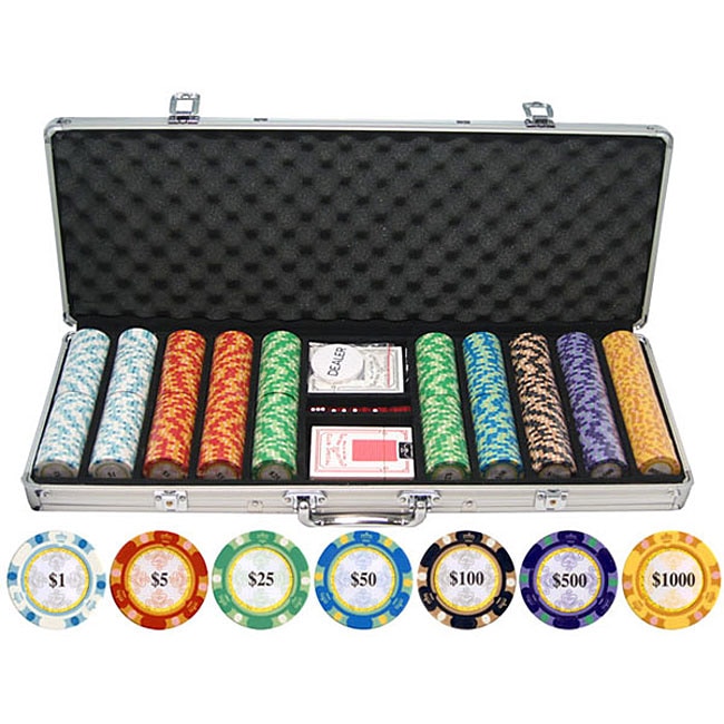 500 piece 13.5g poker chip set