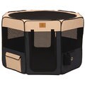 Precision Pet Navy/ Tan Medium Softside Play Pen