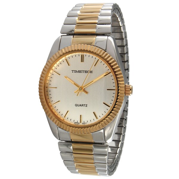 Timetech Men's Expansion Strap Twotone Watch Free Shipping On Orders
