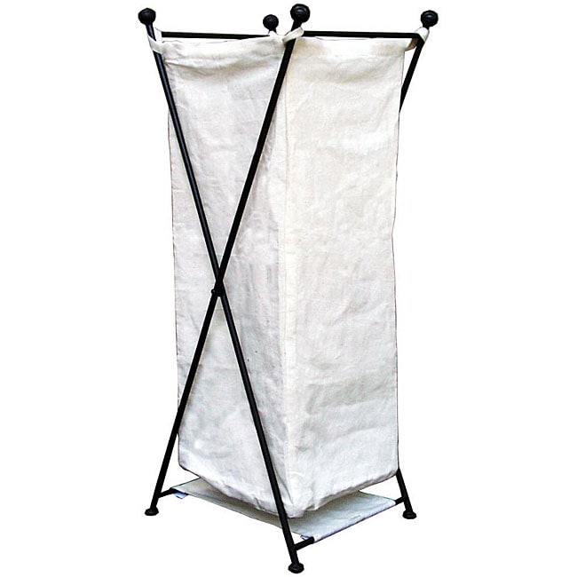 Shop Cotton/ Iron Laundry Hamper Free Shipping Today