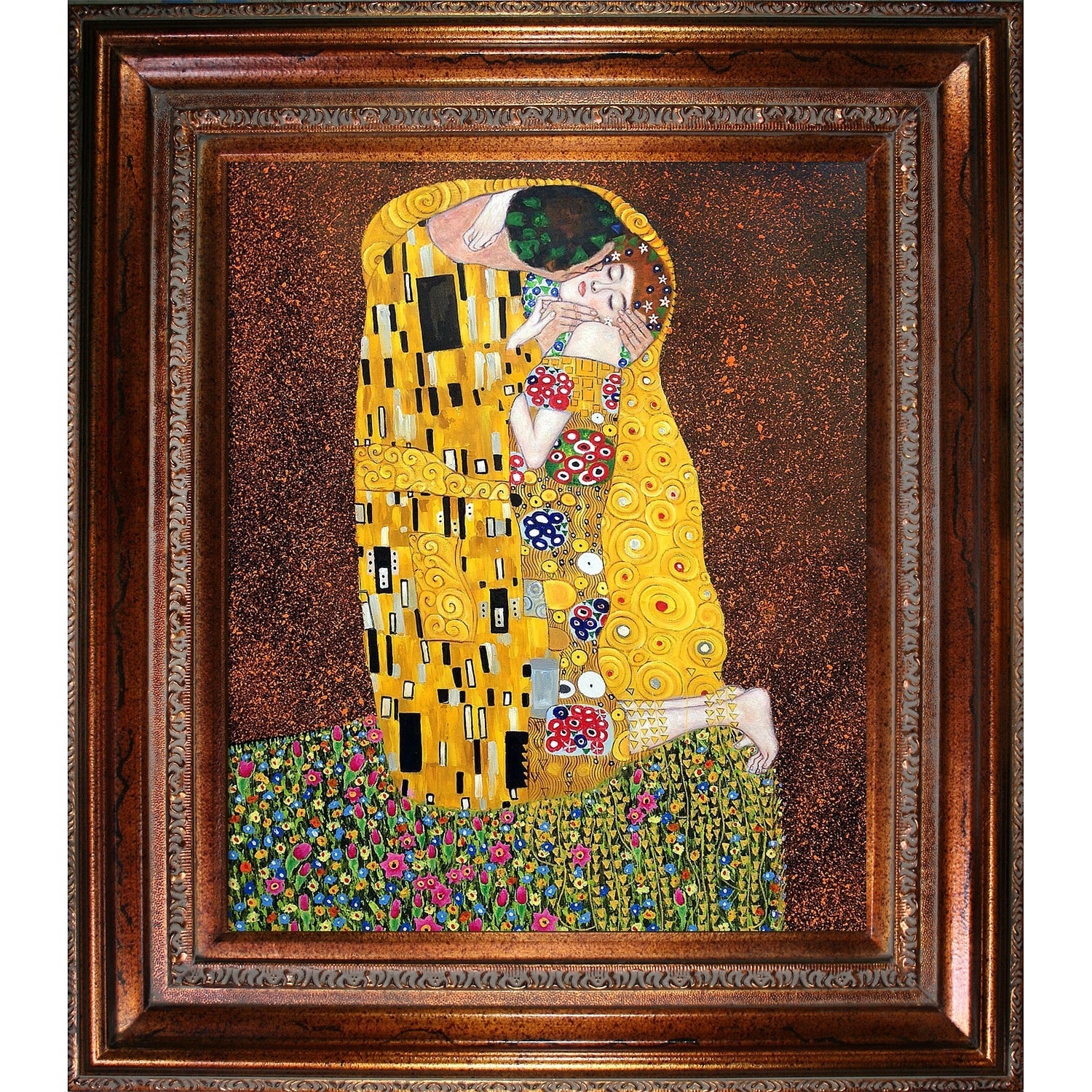 Gustav Klimt 'The Kiss' Framed Art - Overstock™ Shopping - Big ...