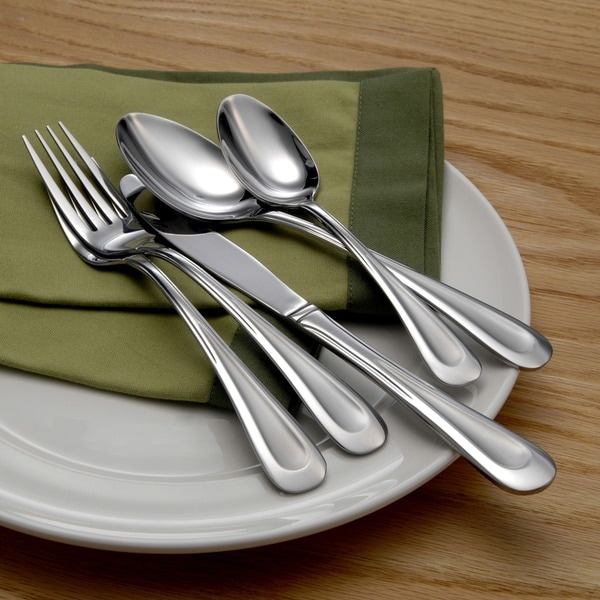 Oneida Satin Sand Dune 20 Piece Everyday Flatware Set, Service for