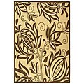 Safavieh Andros Natural/ Brown Indoor/ Outdoor Rug - 5'3 x 7'7