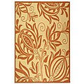 Safavieh Andros Natural/ Terracotta Indoor/ Outdoor Rug - 6'7 x 9'6