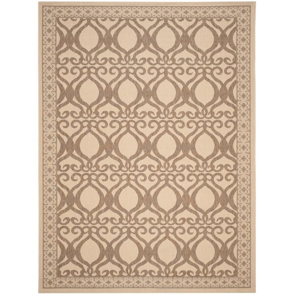 Safavieh Tropics Natural/ Brown Indoor/ Outdoor Rug - 8' X 11'