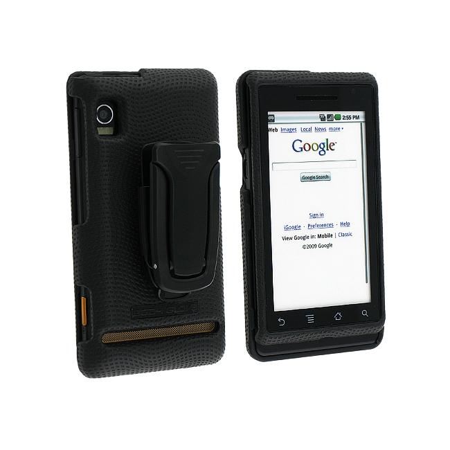 Motorola Droid Black Body Glove Elements Snap on Case