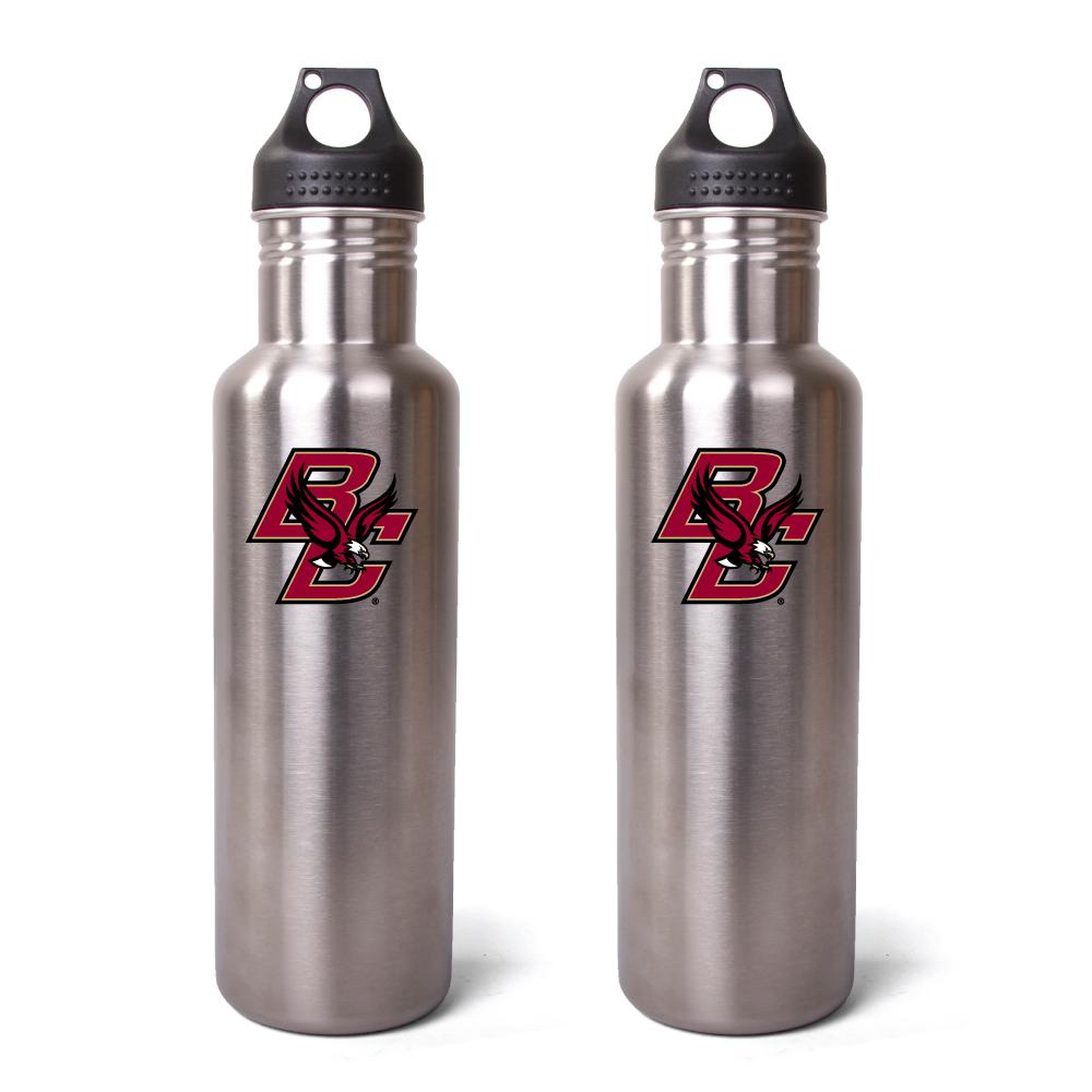 Boston College Eagles 27 oz Stainless Steel Water Bottles (Pack of 2) Pinemeadow College Themed