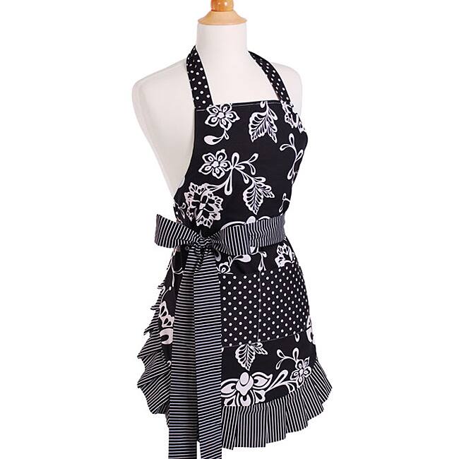 Women's Sassy Black Original Flirty Apron
