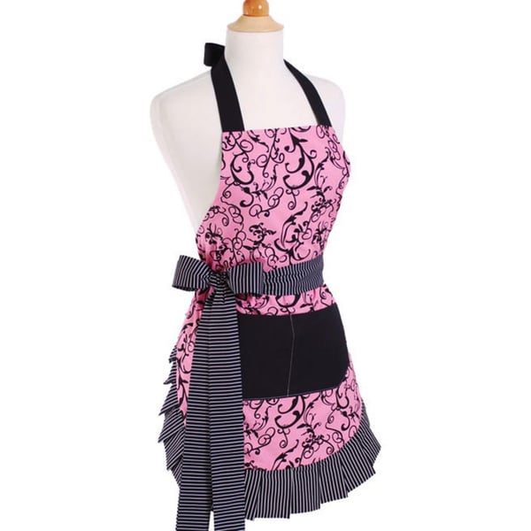 Chic Pink Womens Original Flirty Apron   11950585  