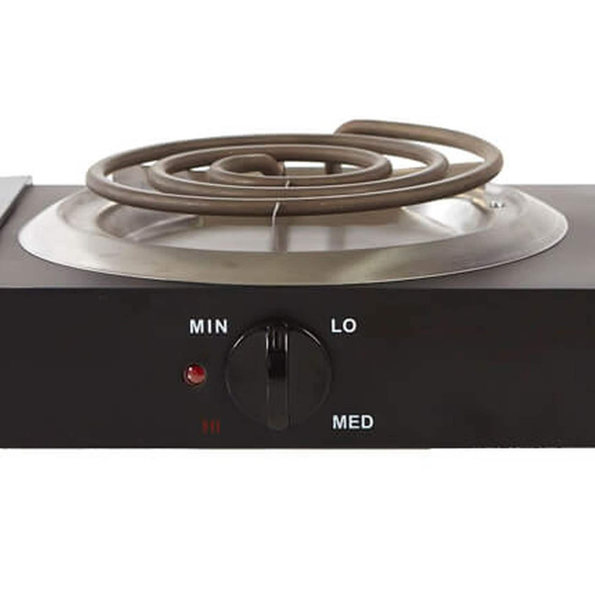 Continental Electric Portable Double Burner Coil Element Black