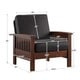 preview thumbnail 10 of 32, Hills Mission-Style Oak Accent Chair by iNSPIRE Q Classic