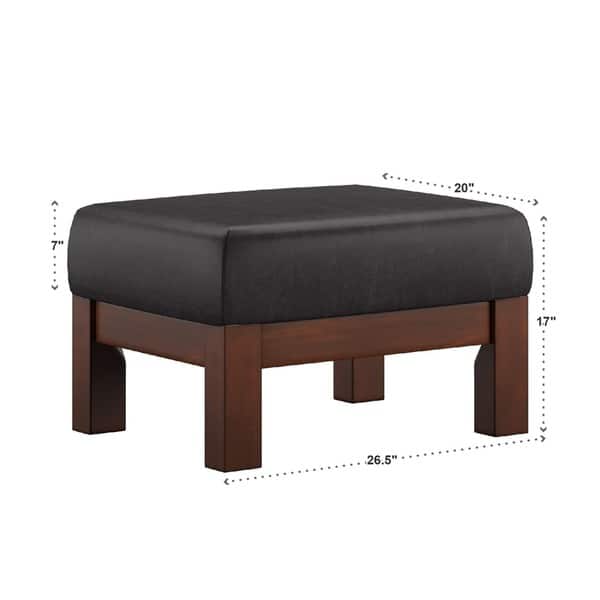 Hills Mission-style Oak Ottoman by iNSPIRE Q Classic