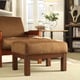 preview thumbnail 6 of 14, Hills Mission-style Oak Ottoman by iNSPIRE Q Classic Rust