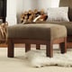 preview thumbnail 4 of 14, Hills Mission-style Oak Ottoman by iNSPIRE Q Classic