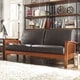 preview thumbnail 4 of 24, Hills Mission-style Oak Sofa by iNSPIRE Q Classic