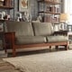 preview thumbnail 3 of 24, Hills Mission-style Oak Sofa by iNSPIRE Q Classic