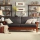 preview thumbnail 2 of 24, Hills Mission-style Oak Sofa by iNSPIRE Q Classic