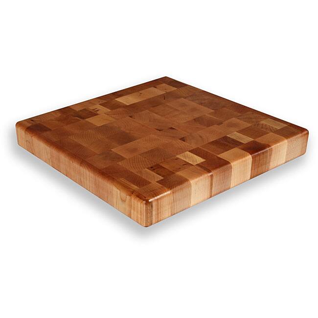 Maple End Grain 15-inch Square Chopping Block