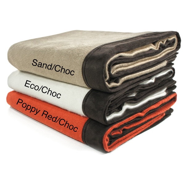 Cashmere Showroom Rayon from Bamboo Driving Blanket with Suede Edging Cashmere Showroom Blankets