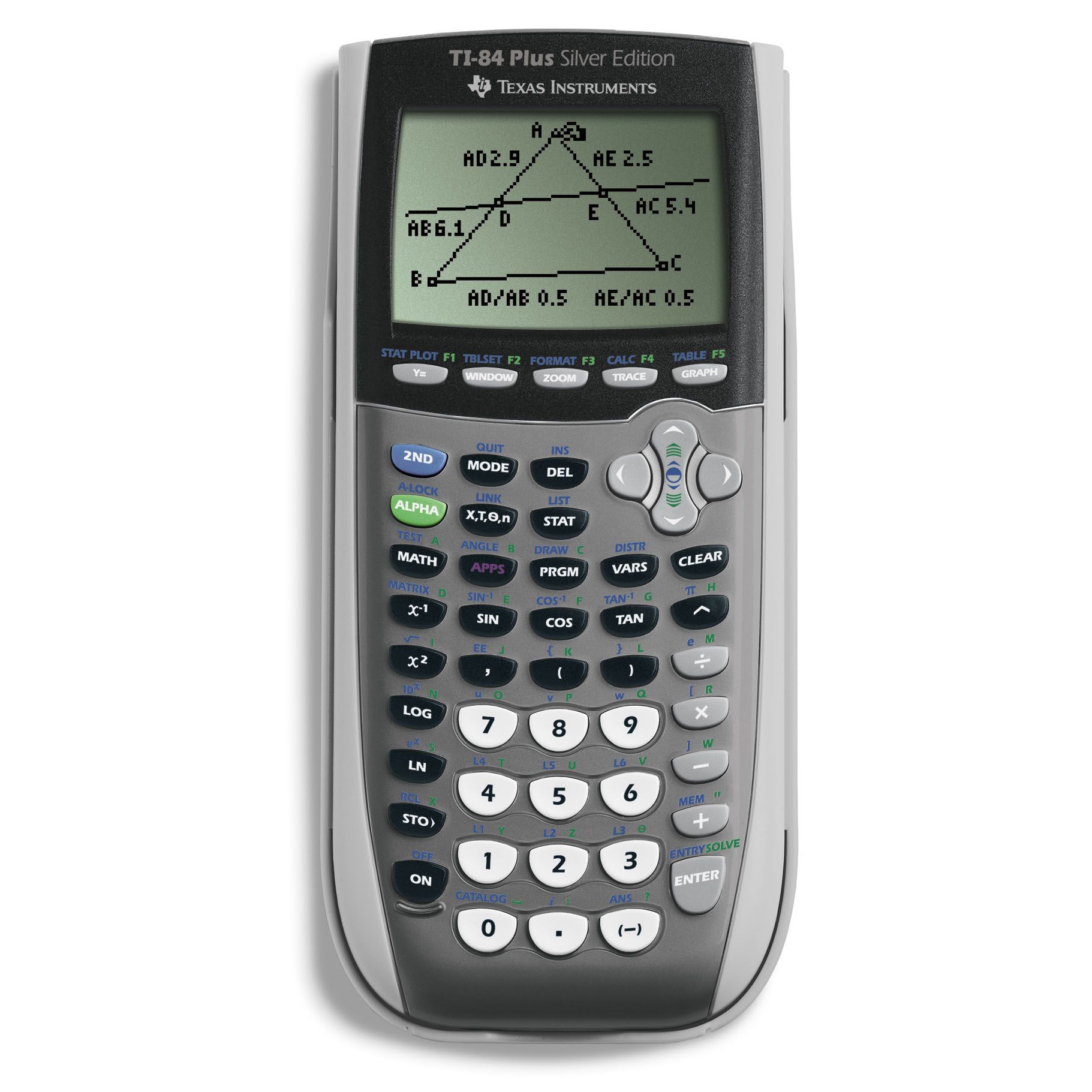 Texas Instruments Ti 84 Plus Silver Edition Graphic Calculator