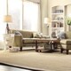 preview thumbnail 2 of 0, TRIBECCA HOME Uptown Sage Microfiber Suede Modern Sofa