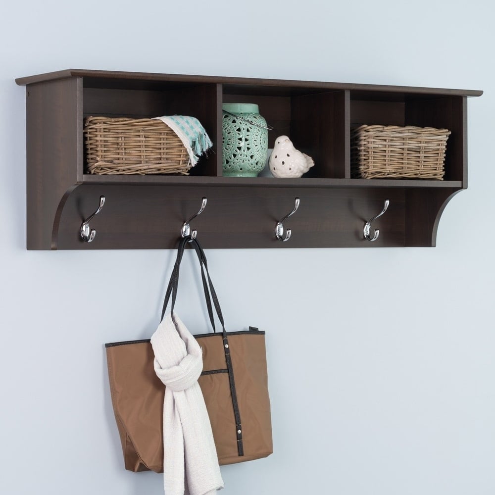 cubbie shelf with hooks