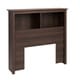 preview thumbnail 3 of 1, Everett Espresso Twin Bookcase Headboard