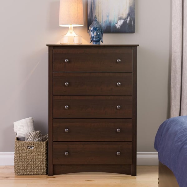 Ellsworth Espresso 5 drawer Dresser   Shopping   Great Deals