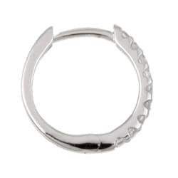 14k White Gold 1/5ct TDW Diamond Hoop Earrings (H-I, I3) - 11961266 ...