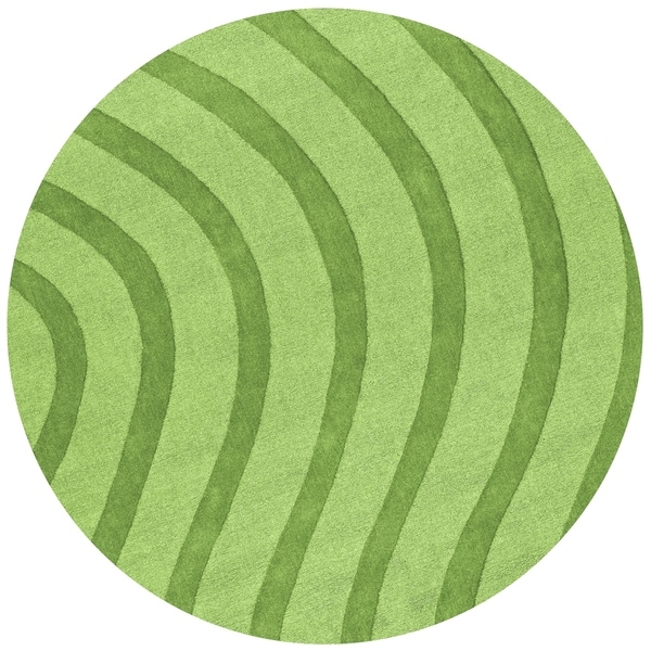 Green Waves Rug - 6'