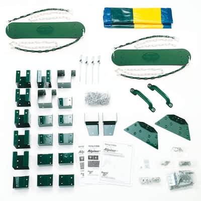 Alpine Custom Swing Set Hardware Kit - Lumber and Slide NOT Included - 18.5'x13'x11'