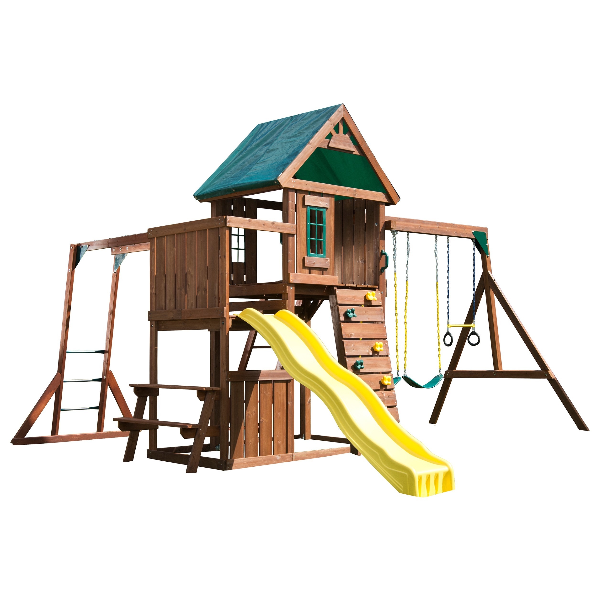 Chesapeake Complete Wood Swing Set Kit